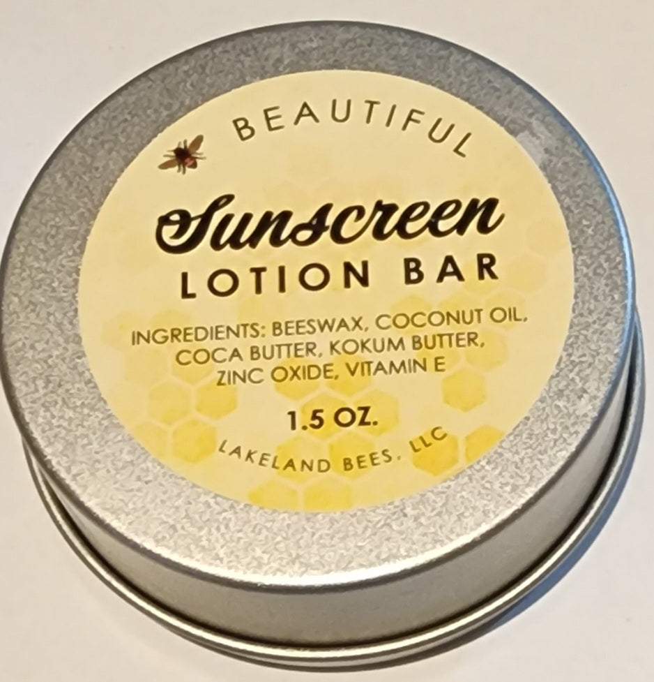 Sunscreen lotion bar